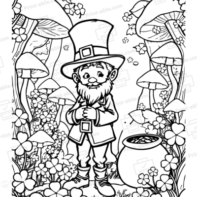 Leprechaun Coloring Page