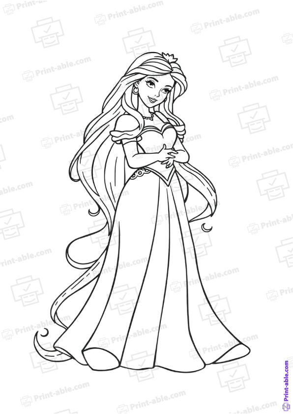 Sleeping Beauty Coloring Page