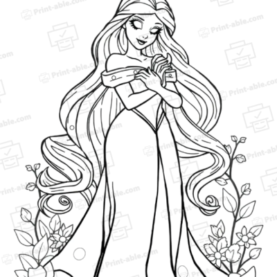 Sleeping Beauty Coloring Page