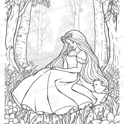 Sleeping Beauty Coloring Page