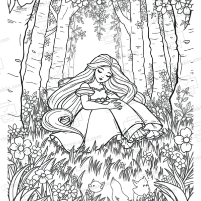 Sleeping Beauty Coloring Page