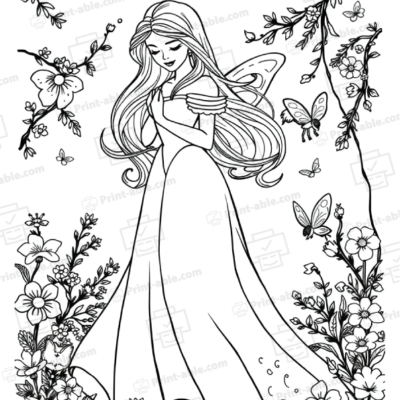 Sleeping Beauty Coloring Page