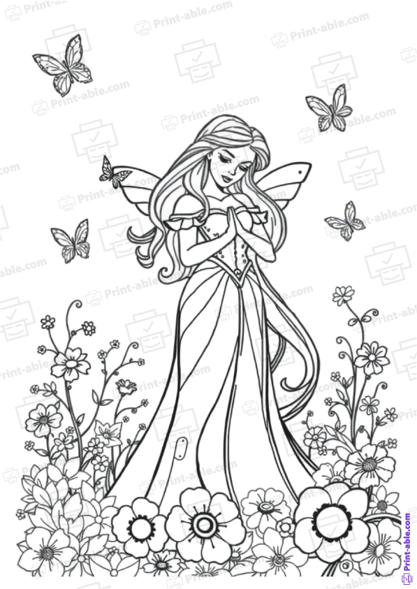 Sleeping Beauty Coloring Page