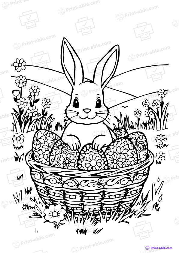 Easter Coloring Page