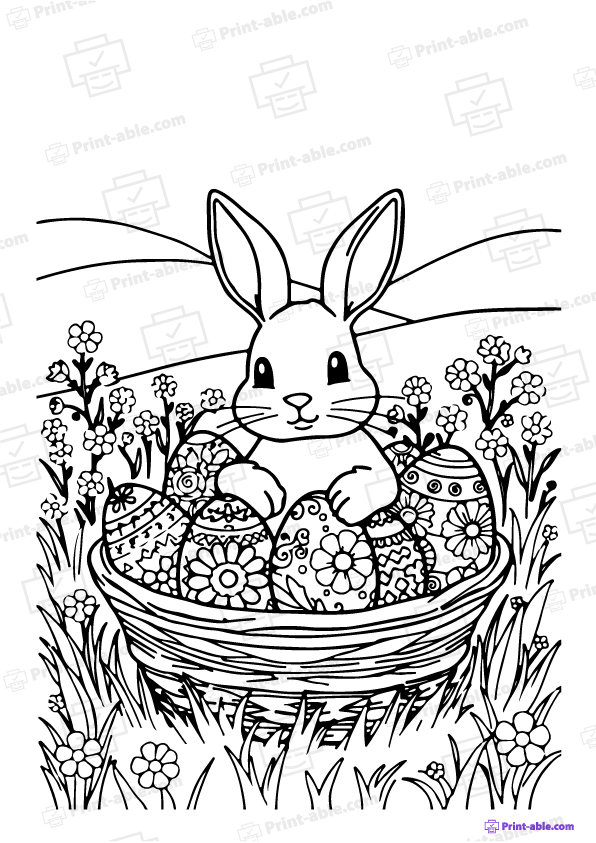 Easter Coloring Page