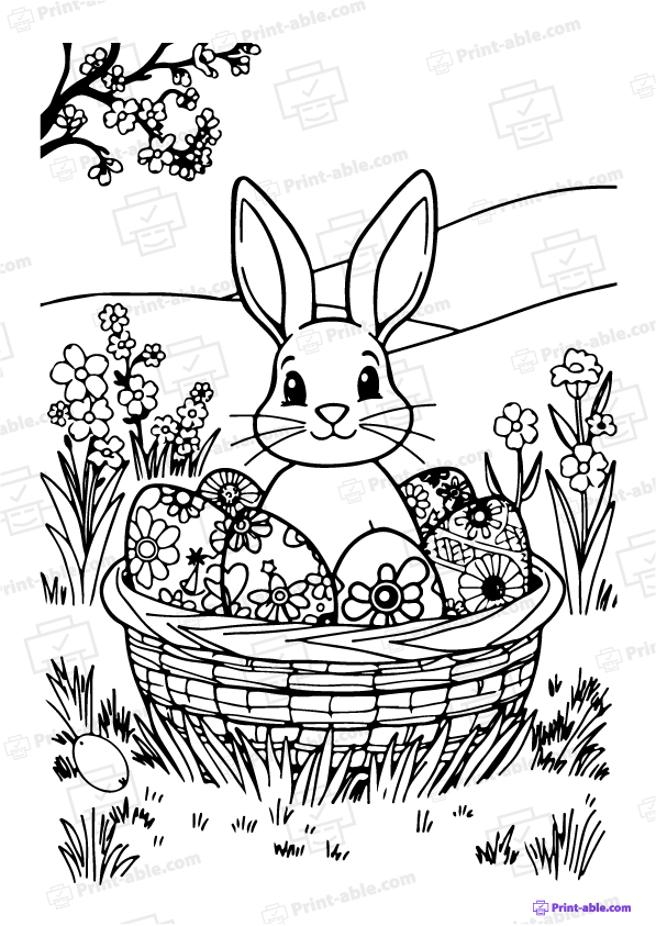 Easter Coloring Page