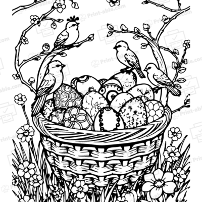 Easter Coloring Page