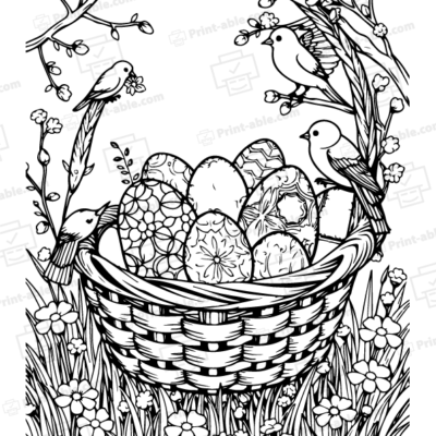 Easter Coloring Page