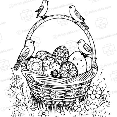 Easter Coloring Page