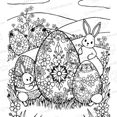 Easter Coloring Page