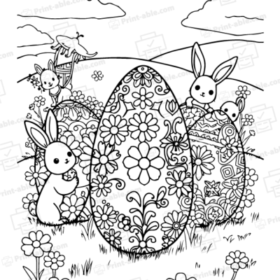 Easter Coloring Page