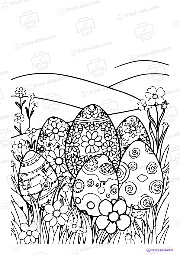 Easter Coloring Page