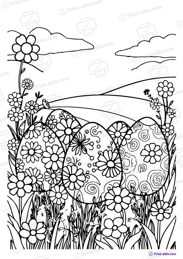 Easter Coloring Page