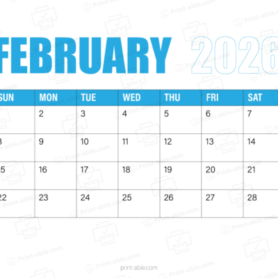 February 2026 Calendar