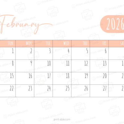 February 2026 Calendar