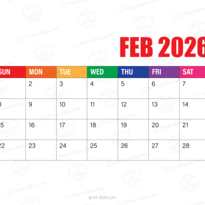 February 2026 Calendar